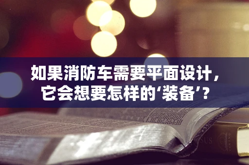 如果消防车需要平面设计，它会想要怎样的‘装备’？