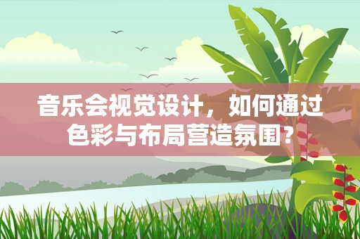 音乐会视觉设计，如何通过色彩与布局营造氛围？