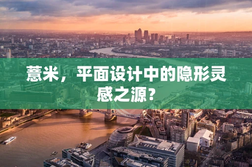 薏米，平面设计中的隐形灵感之源？