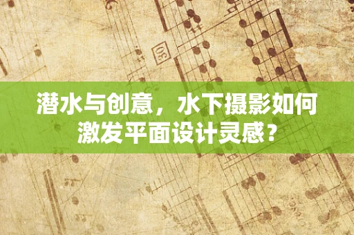 潜水与创意，水下摄影如何激发平面设计灵感？