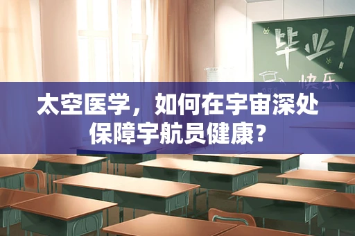 太空医学，如何在宇宙深处保障宇航员健康？