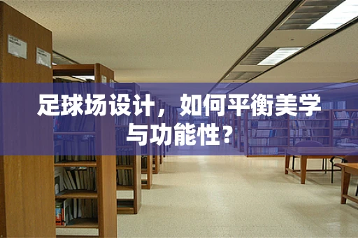 足球场设计，如何平衡美学与功能性？