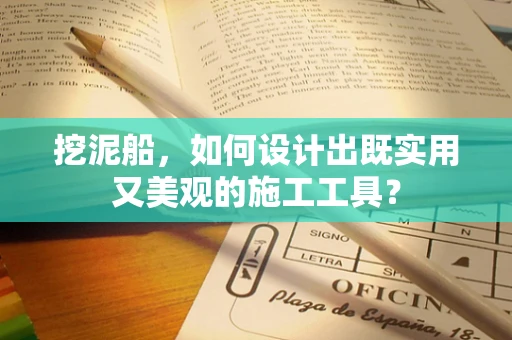 挖泥船，如何设计出既实用又美观的施工工具？