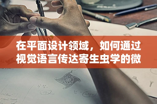 在平面设计领域，如何通过视觉语言传达寄生虫学的微妙信息？