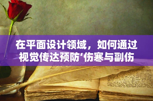 在平面设计领域，如何通过视觉传达预防‘伤寒与副伤寒’的公共卫生信息？