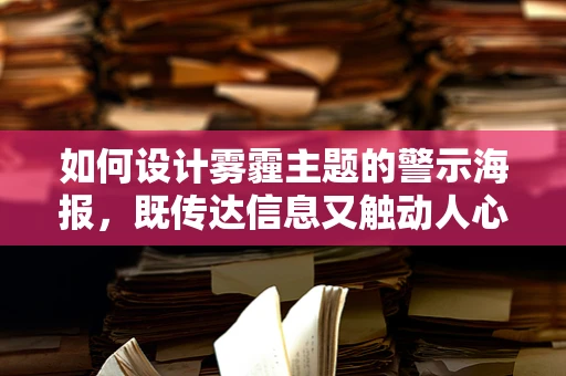 如何设计雾霾主题的警示海报，既传达信息又触动人心？