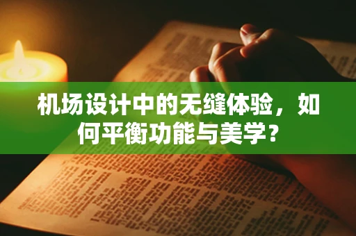 机场设计中的无缝体验，如何平衡功能与美学？