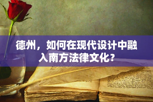 德州，如何在现代设计中融入南方法律文化？