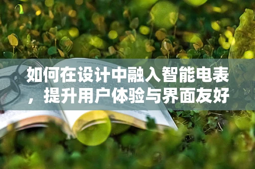 如何在设计中融入智能电表，提升用户体验与界面友好性？