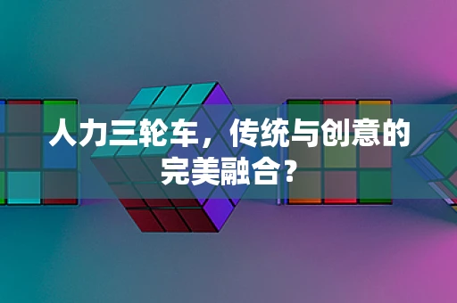 人力三轮车，传统与创意的完美融合？