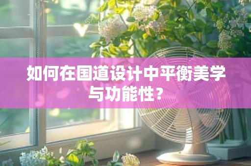 如何在国道设计中平衡美学与功能性？