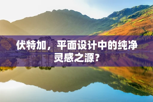伏特加，平面设计中的纯净灵感之源？