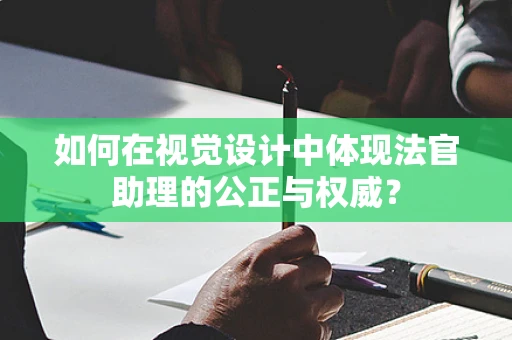 如何在视觉设计中体现法官助理的公正与权威？