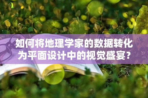如何将地理学家的数据转化为平面设计中的视觉盛宴？