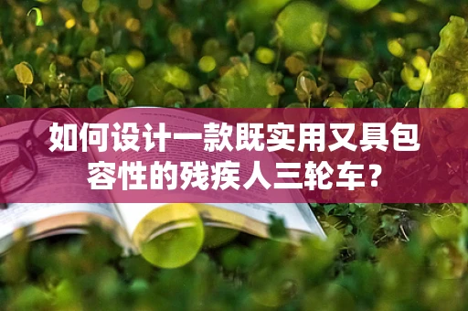 如何设计一款既实用又具包容性的残疾人三轮车？