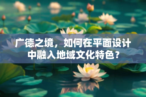 广德之境，如何在平面设计中融入地域文化特色？