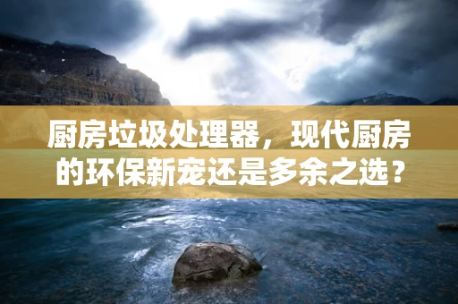 厨房垃圾处理器，现代厨房的环保新宠还是多余之选？