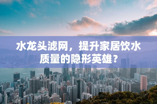 水龙头滤网，提升家居饮水质量的隐形英雄？