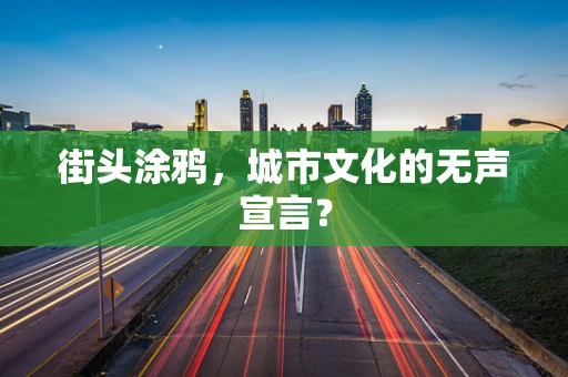 街头涂鸦，城市文化的无声宣言？