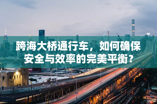 跨海大桥通行车，如何确保安全与效率的完美平衡？