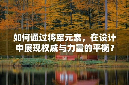 如何通过将军元素，在设计中展现权威与力量的平衡？