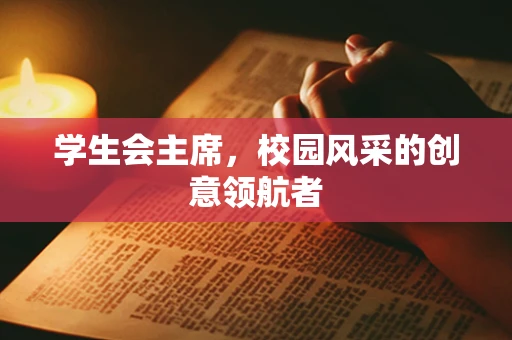 学生会主席，校园风采的创意领航者