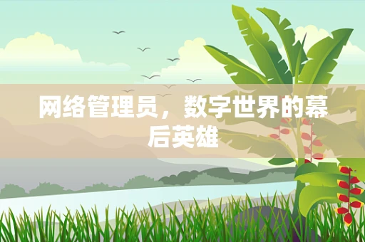 网络管理员，数字世界的幕后英雄