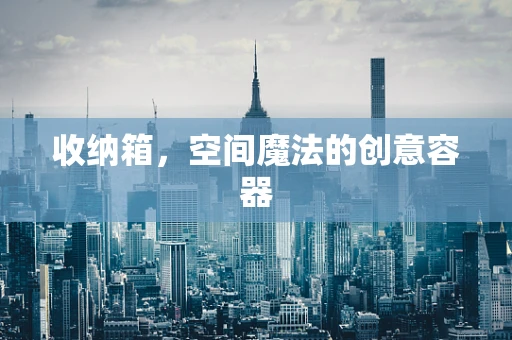 收纳箱，空间魔法的创意容器