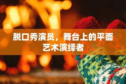 脱口秀演员，舞台上的平面艺术演绎者