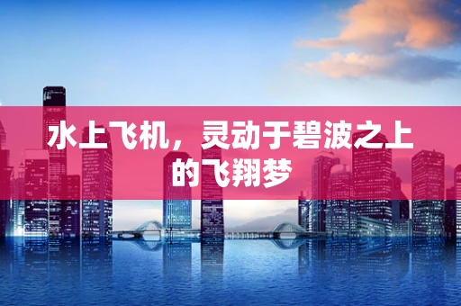 水上飞机，灵动于碧波之上的飞翔梦