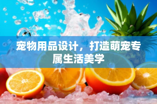 宠物用品设计，打造萌宠专属生活美学