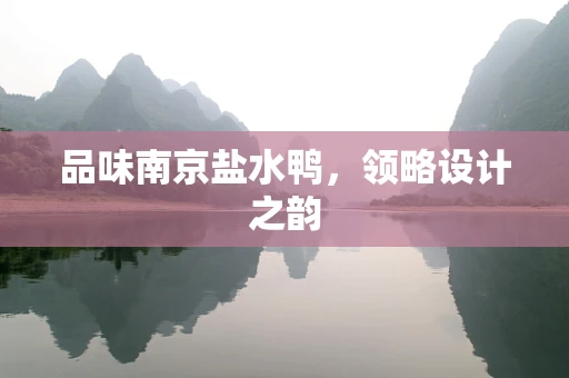 品味南京盐水鸭，领略设计之韵