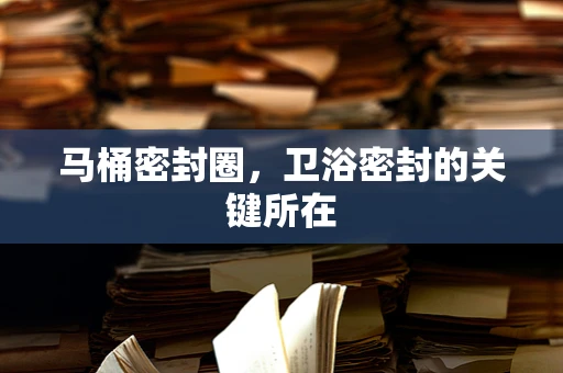 马桶密封圈，卫浴密封的关键所在