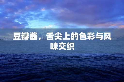 豆瓣酱，舌尖上的色彩与风味交织