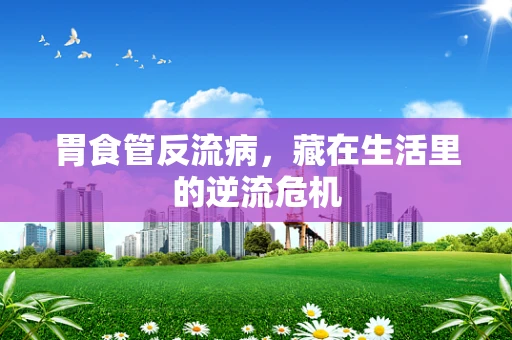 胃食管反流病，藏在生活里的逆流危机