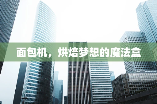 面包机，烘焙梦想的魔法盒