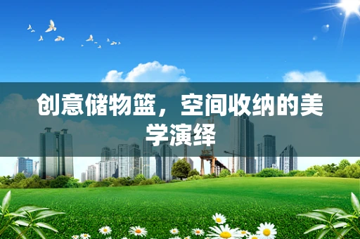 创意储物篮，空间收纳的美学演绎