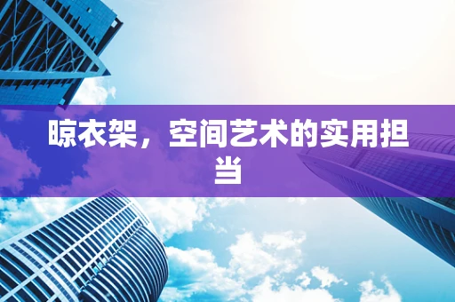 晾衣架，空间艺术的实用担当