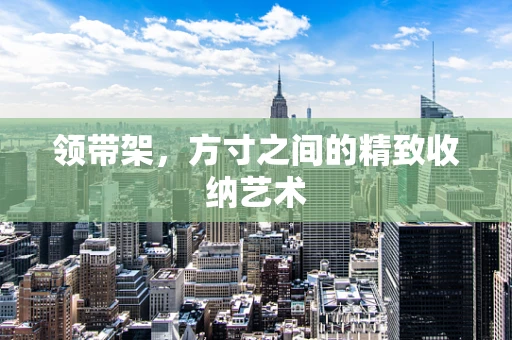 领带架，方寸之间的精致收纳艺术