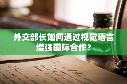 外交部长如何通过视觉语言增强国际合作？