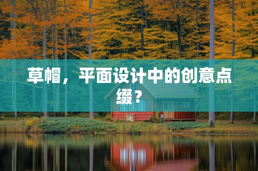 草帽，平面设计中的创意点缀？