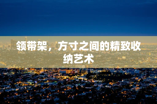 领带架，方寸之间的精致收纳艺术
