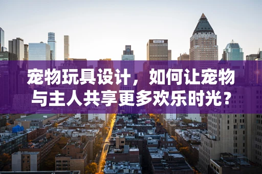 宠物玩具设计，如何让宠物与主人共享更多欢乐时光？