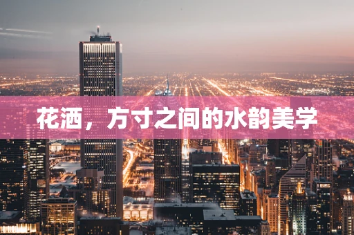 花洒，方寸之间的水韵美学