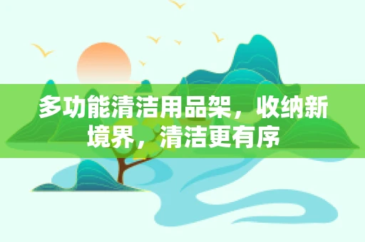 多功能清洁用品架，收纳新境界，清洁更有序