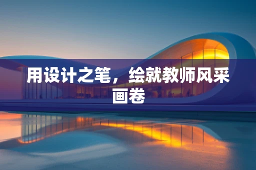 用设计之笔，绘就教师风采画卷