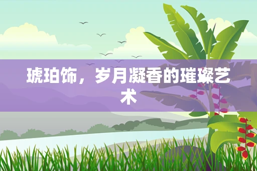 琥珀饰，岁月凝香的璀璨艺术