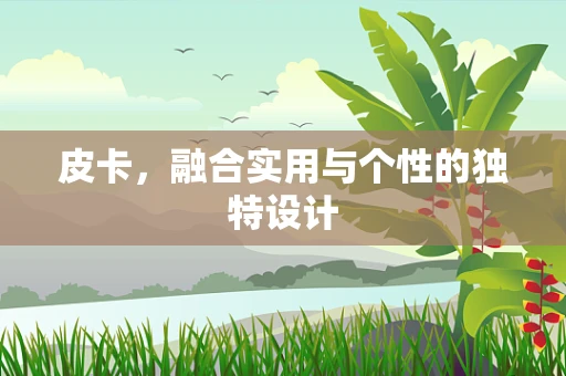 皮卡，融合实用与个性的独特设计