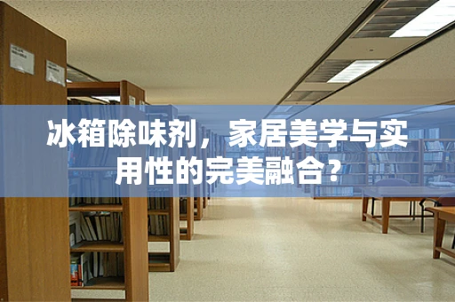 冰箱除味剂，家居美学与实用性的完美融合？