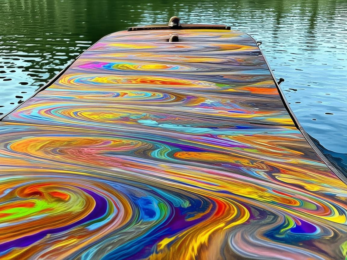 驳船，流动的艺术画布